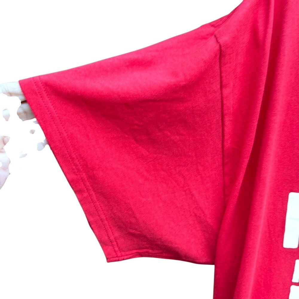GILDAN. Men's Oversized T-Shirt. Red. "We‎ The People, National March". C… - Picture 3 of 7